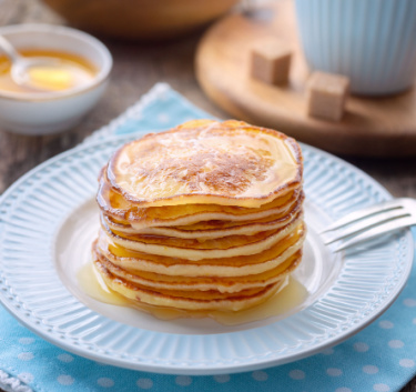 Pancakes moelleux, aérés (Pétrin XL) Magimix.